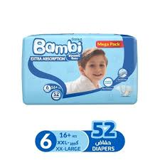 BAMBI MED JMBO 52 DIAPERS