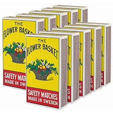 FLOWER BASKET MATCH BOX 32P