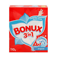 BONUX 110G 3IN1 ORG WASHING PDR
