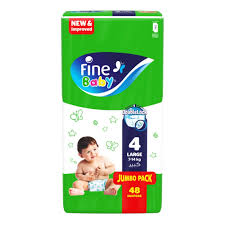 FINE BABY LARGE 48 DIAPERS
