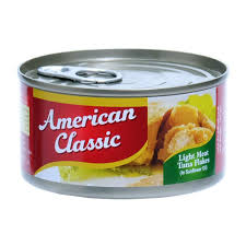AMERICAN LIGHT MEAT TUNA INS\FOIL 185GM