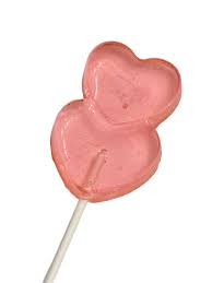 DOUBLE HEART SHAPE LOLLIPOP