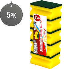 GROOVED SPONGE SCOURERS