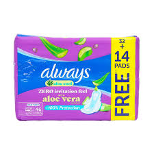 ALWAYS ZERO ALOE COOL 46PADS