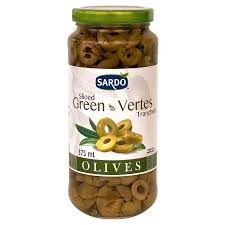 SLICED GREEN OLIVES