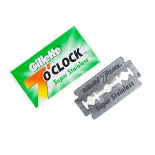 GILLETE 7 O CLOCK BLADE 5PCS