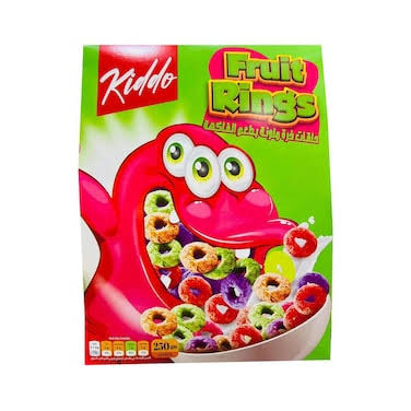 KIDDO FRUIT RINGS 250 GM